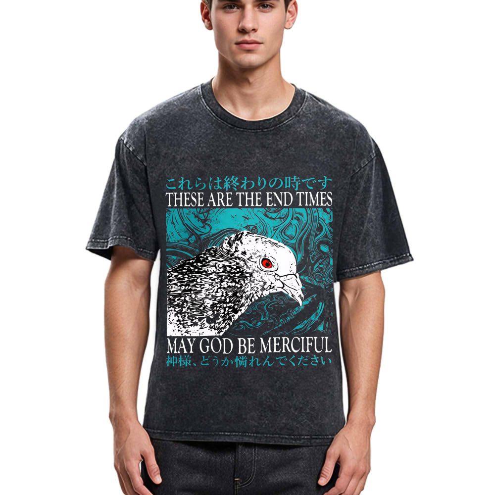 Tokyosol End Times Pigeon Vintage Washed T Shirt