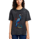 Tokyosol Colorful Crane Washed T Shirt
