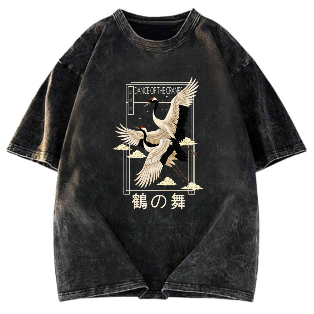 Tokyosol Dance Of The Cranes Washed T Shirt