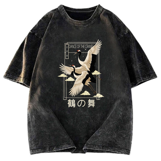 Tokyosol Dance Of The Cranes Washed T Shirt