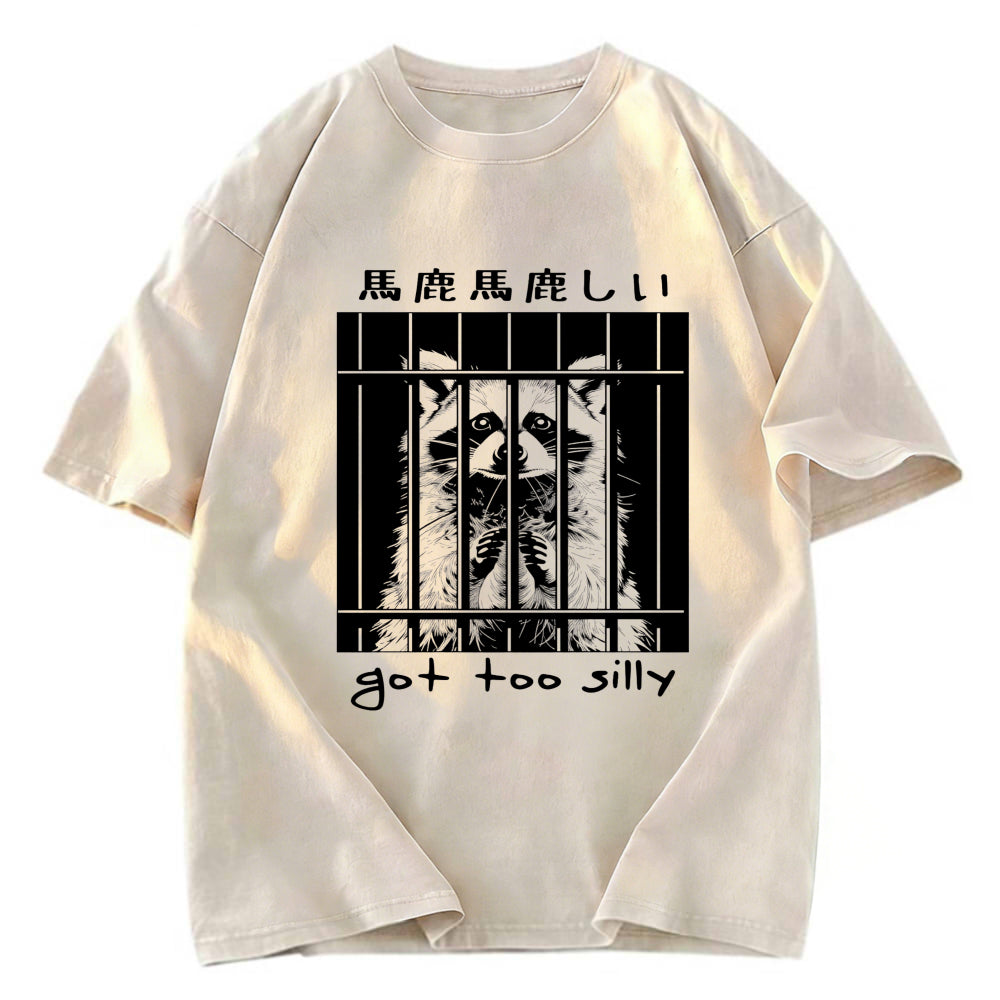 Tokyosol Raccoon Got Too Silly Classic T Shirt