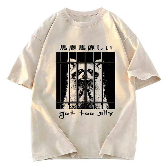 Tokyosol Raccoon Got Too Silly Classic T Shirt