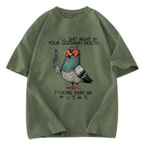 Tokyosol Angry Pigeon Washed T Shirt