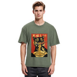Tokyosol Tiger Eating Delicious Ramen Washed T-Shirt