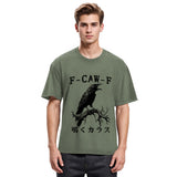 Tokyosol Funny Crow Call Washed T Shirt