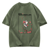 Tokyosol Japanese Ink Painting Washed T Shirt