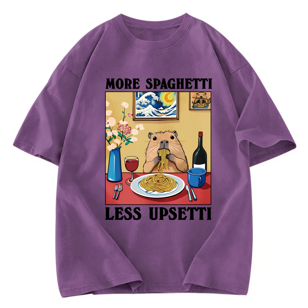 Tokyosol More Spaghetti Less Upsetti Capybara Washed T-Shirt