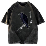 Tokyosol Japanese Kyosai Crow Washed T Shirt