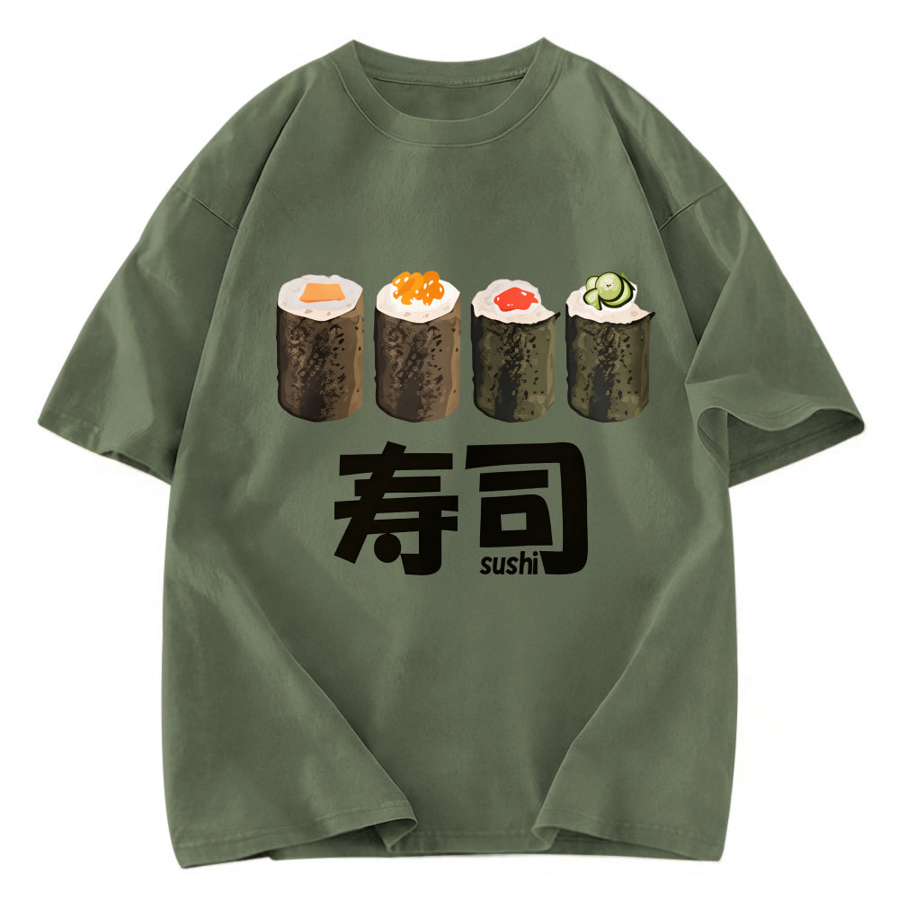 Tokyosol Kawaii Sushi Roll Washed T Shirt