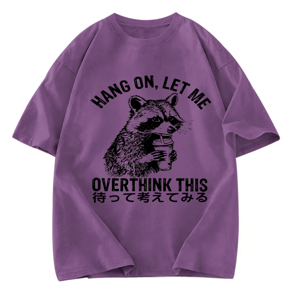 Tokyosol Overthink Raccoon Washed T Shirt