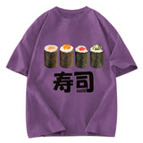 Tokyosol Kawaii Sushi Roll Washed T Shirt