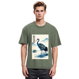 Tokyosol The Graceful Crane Washed T Shirt