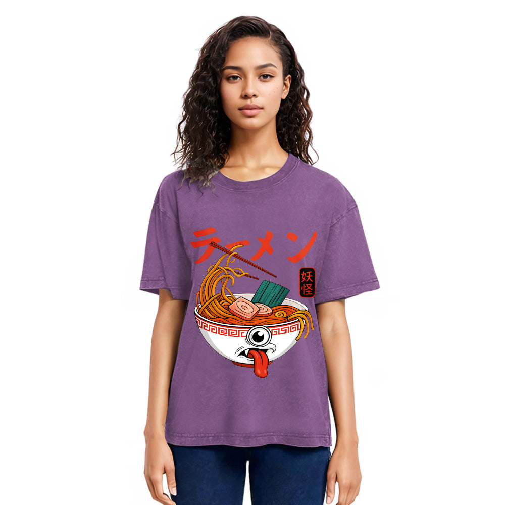 Tokyosol Yokai Ramen Japanese Washed T Shirt