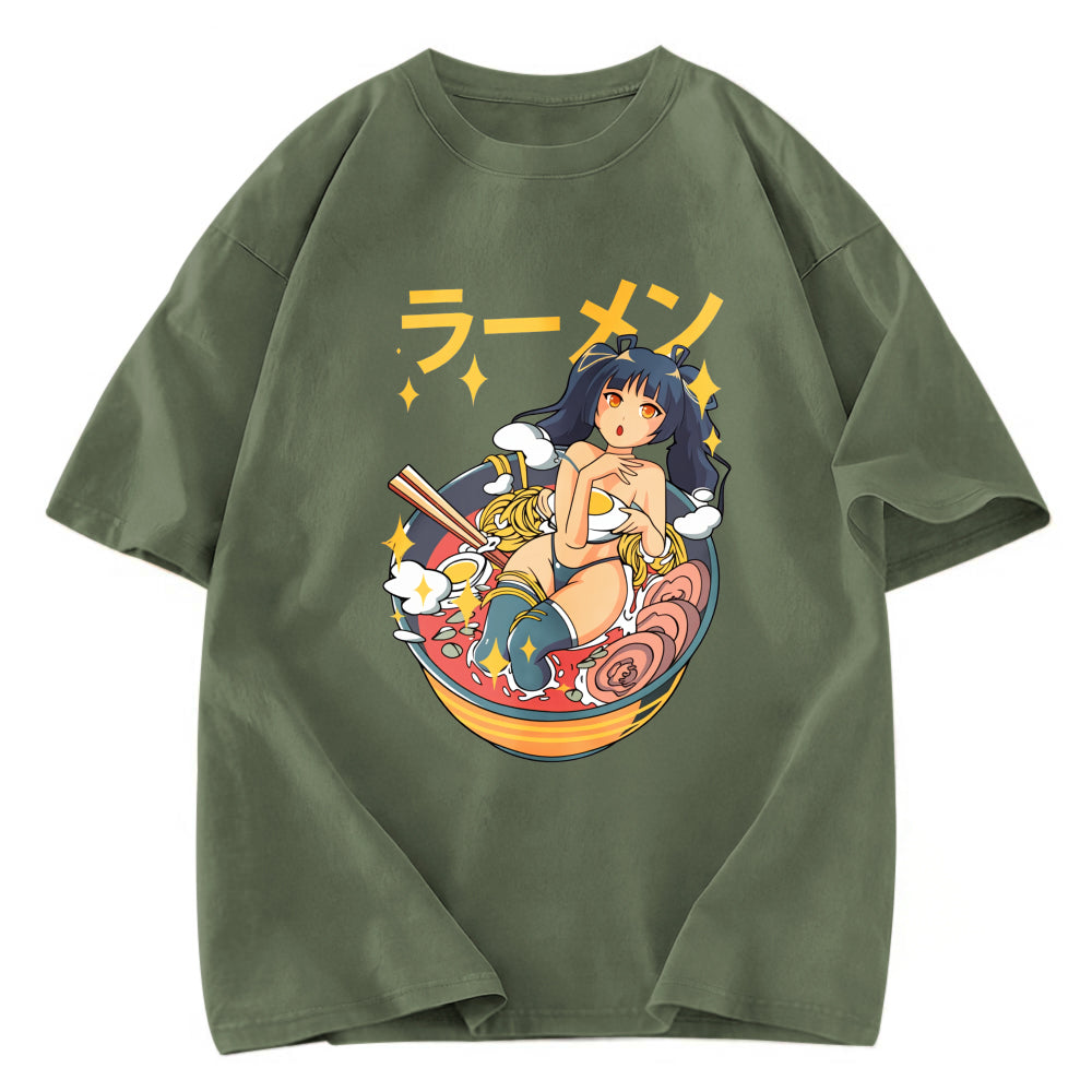 Tokyosol Girls And Ramen Washed T Shirt