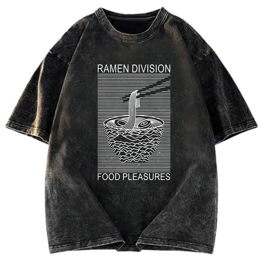 Tokyosol Ramen Division Food Pleasures Washed T Shirt