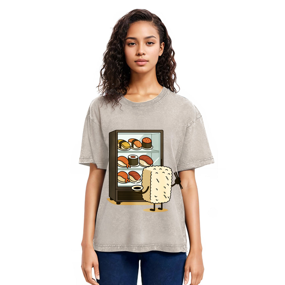 Tokyosol Rice Ball Is Choosing Sushi Washed T Shirt