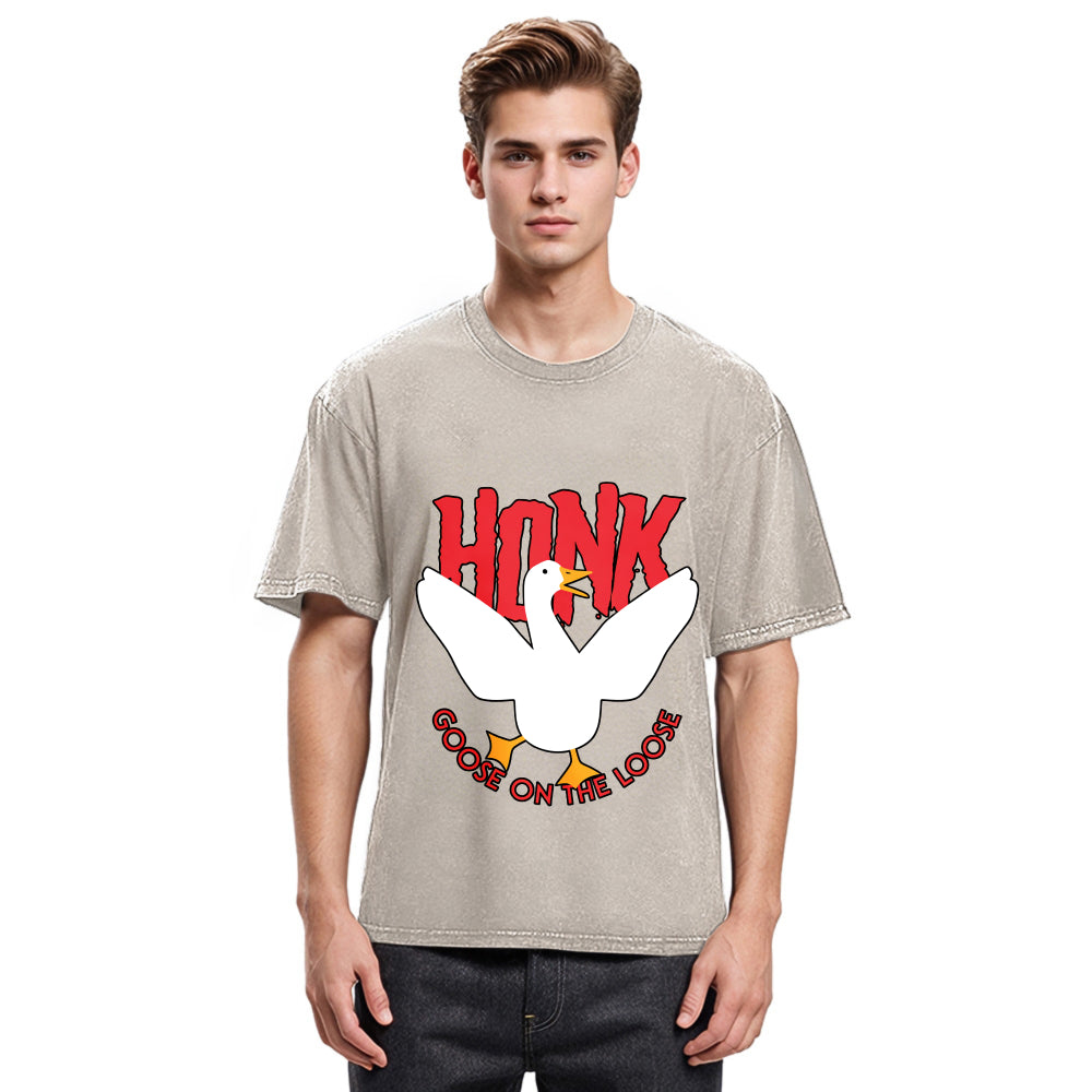 Tokyosol Honk Goose On The Loose Washed T Shirt