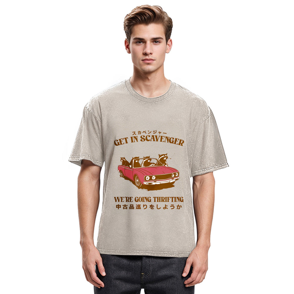 Tokyosol Get In Scavenger Washed T Shirt