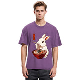 Tokyosol Bunny:One More Bowl, Please! Washed T-Shirt