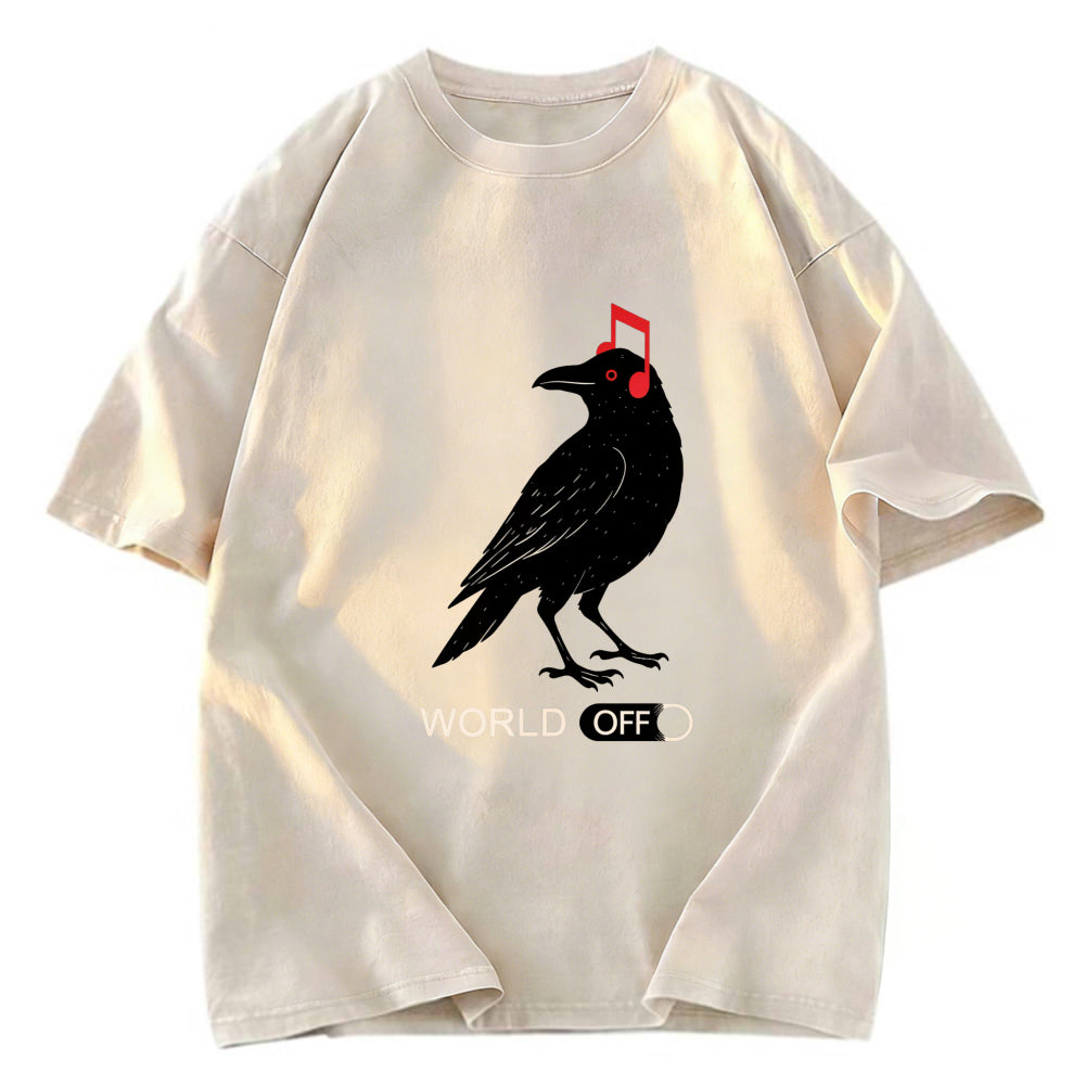 Tokyosol Crow S Music World Washed T Shirt