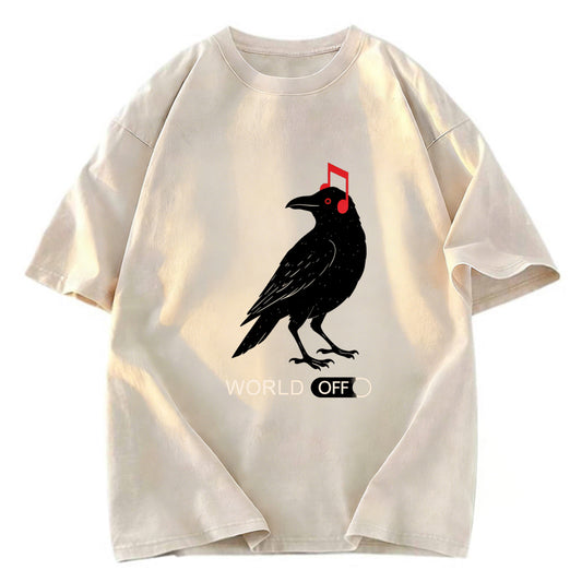 Tokyosol Crow S Music World Washed T Shirt