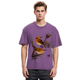 Tokyosol Sparrows Among Bamboo Washed T Shirt