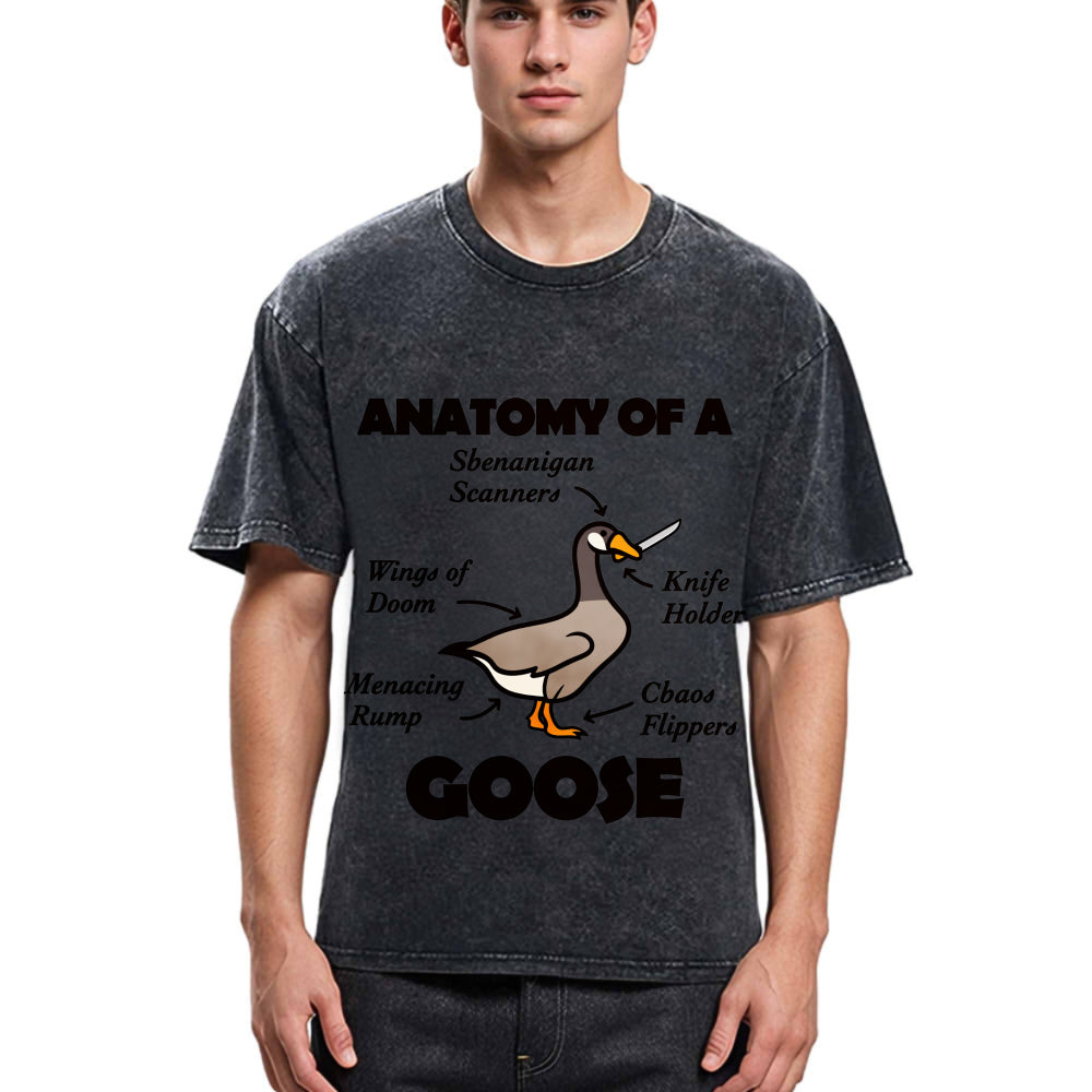 Tokyosol Anatomy Of A Goose Washed T Shirt