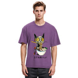 Tokyosol Ramen Lover Robot Cat Washed T Shirt