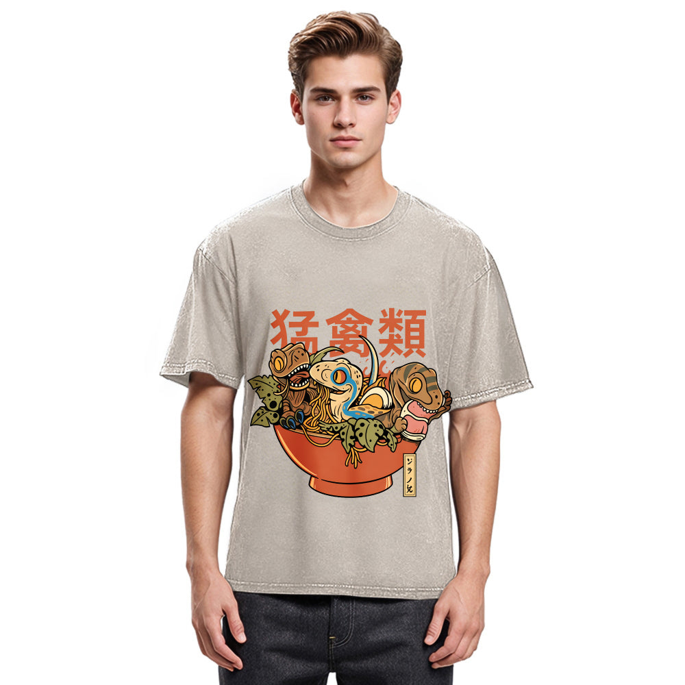 Tokyosol Ramen Raptors Washed T Shirt