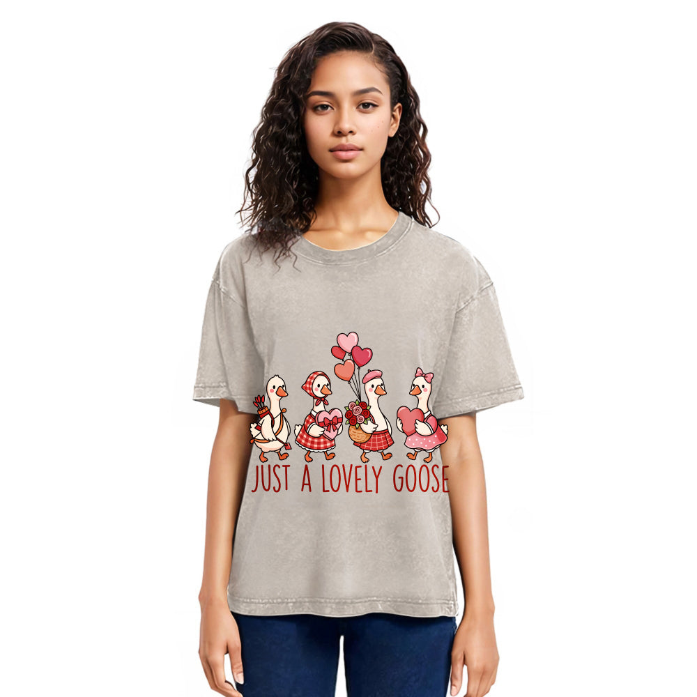 Tokyosol Just A Lovely Goose Crop T Shirt