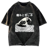 Tokyosol Anguish Pigeon Japanese Washed T Shirt