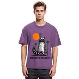 Tokyosol Everyday Is Trash Day Raccoon Washed T Shirt