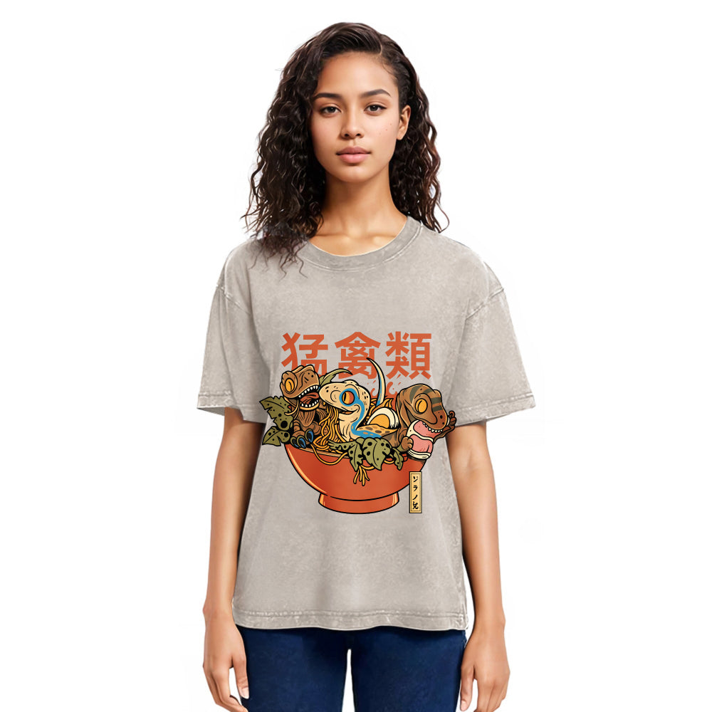 Tokyosol Ramen Raptors Washed T Shirt
