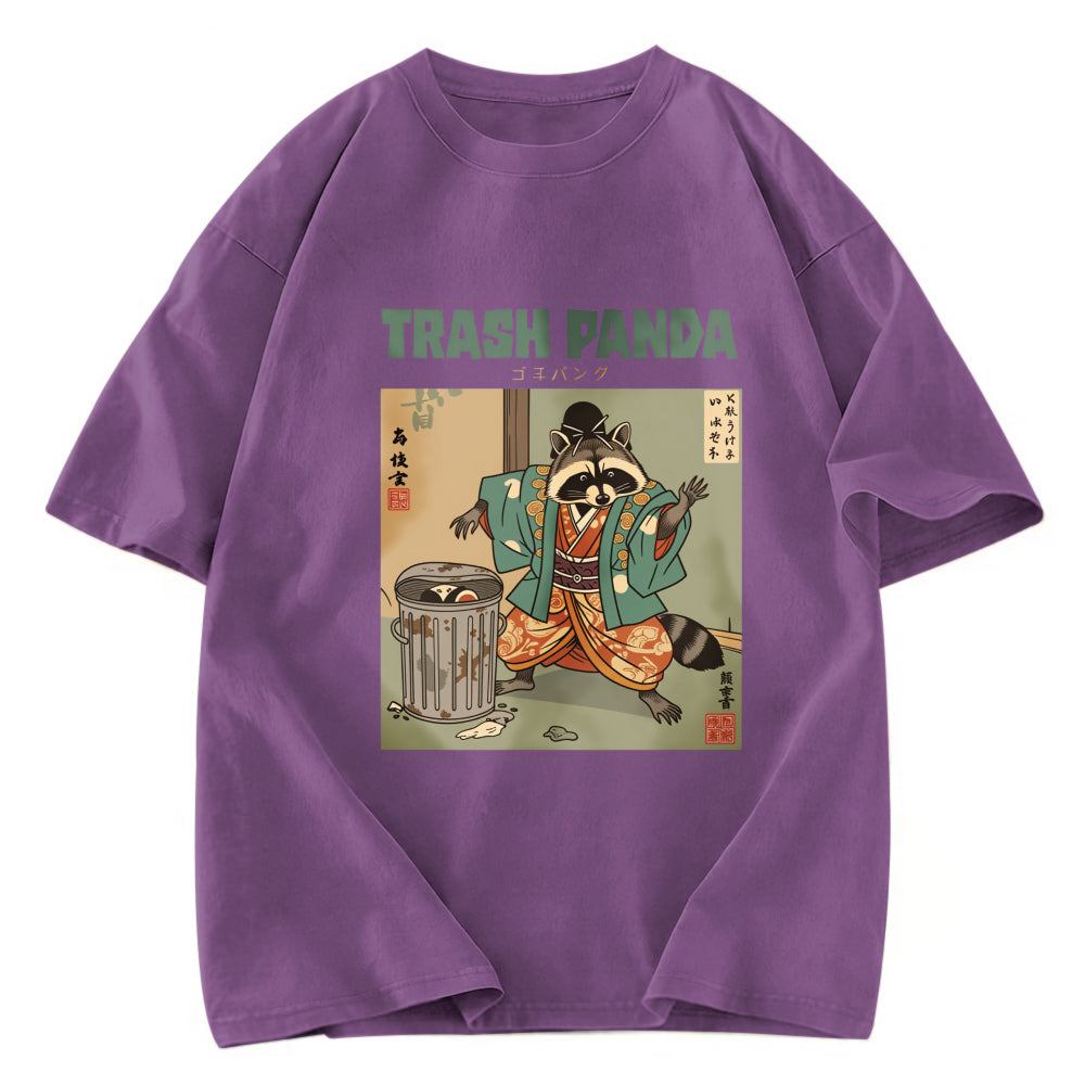 Tokyosol Trash Panda Traditional Japanese Meme Washed T Shirt