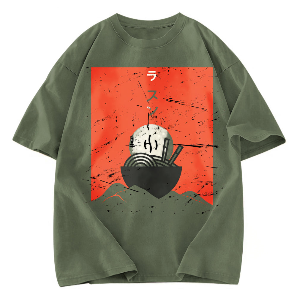 Tokyosol Vintage Japanese Anime Ramen Washed T Shirt