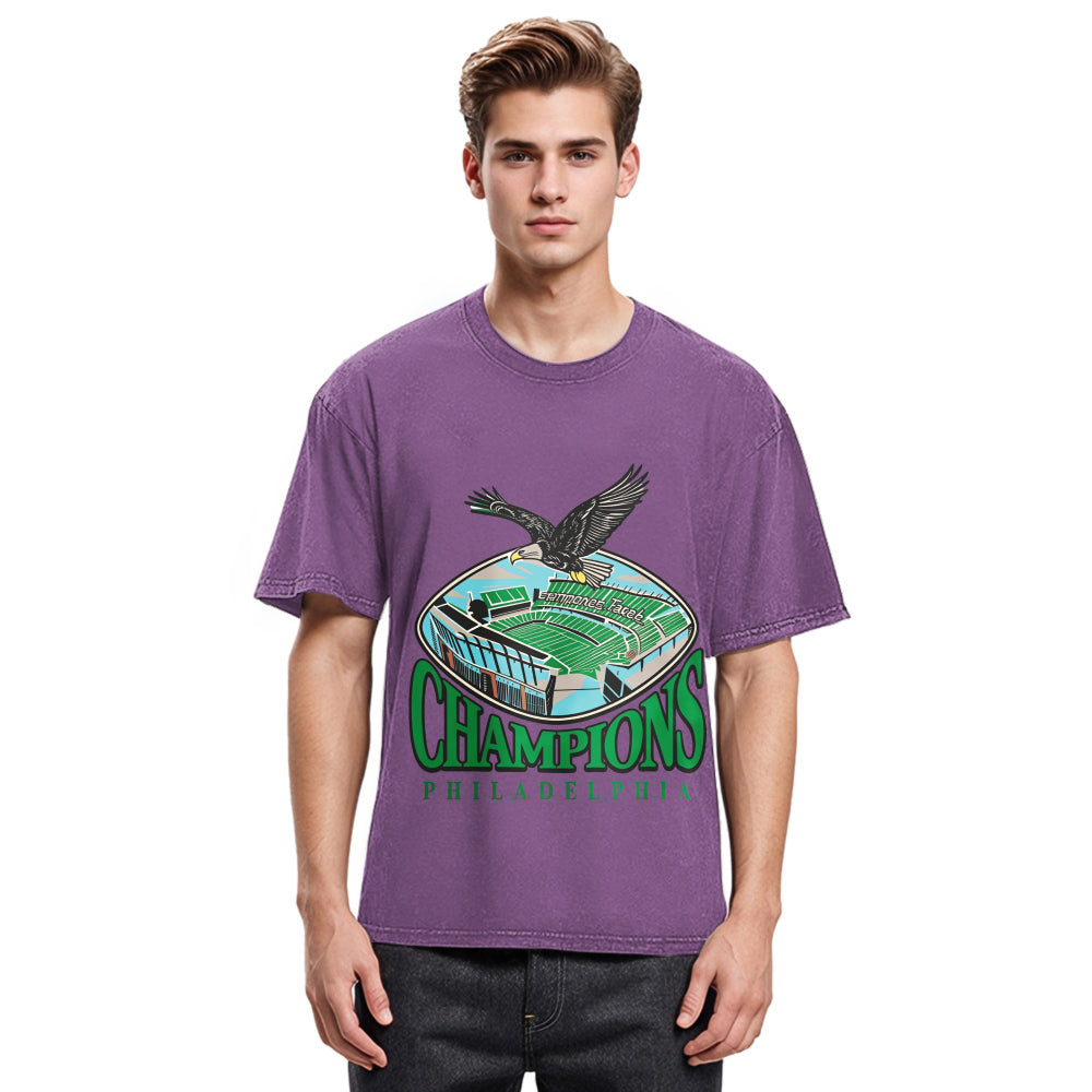 Tokyosol Philadelphia Eagles Champions Washed T Shirt