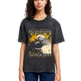 Tokyosol Evil By Choice Funny Japanese Pigeon Washed T Shirt
