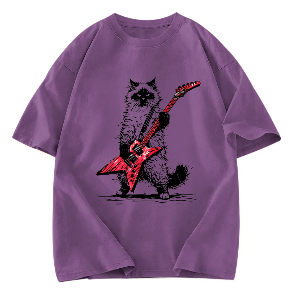 Tokyosol Raccoon Playing Guitar Washed T Shirt