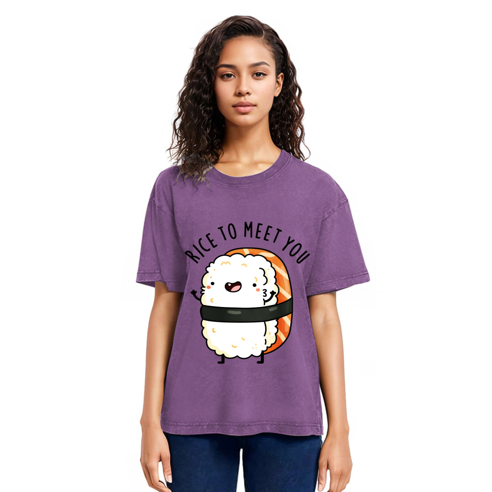 Tokyosol Greetings From Sushi Washed T Shirt