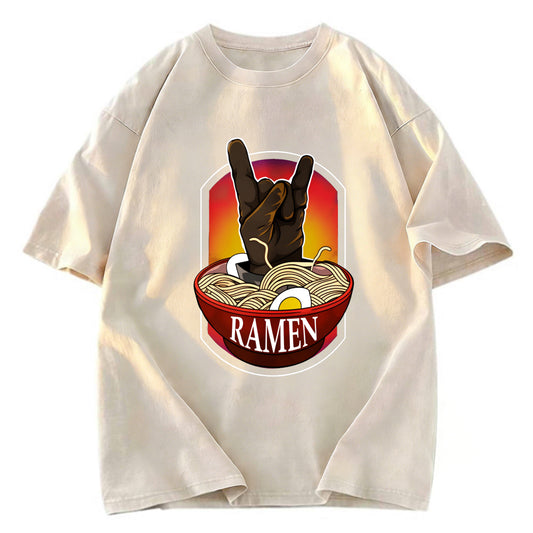 Tokyosol Ramen Hand Gesture Washed T Shirt