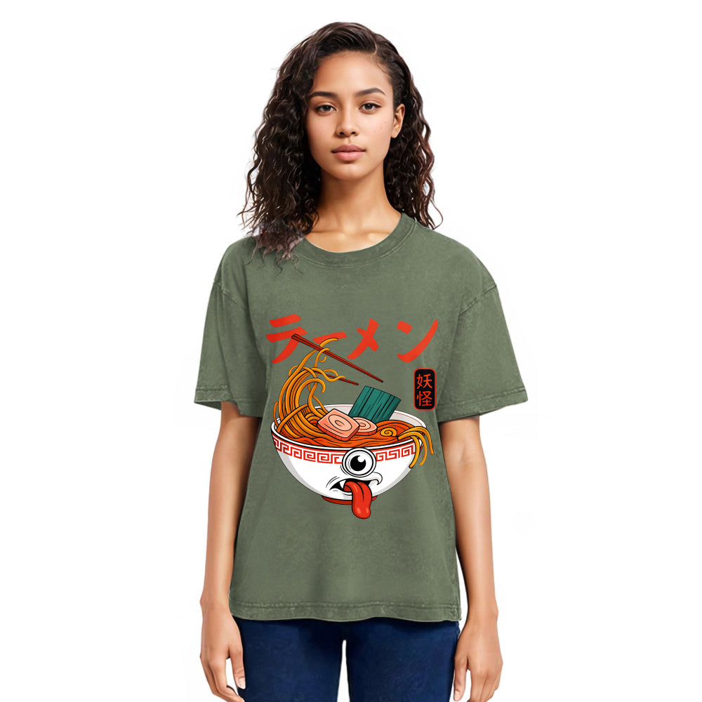 Tokyosol Yokai Ramen Japanese Washed T Shirt