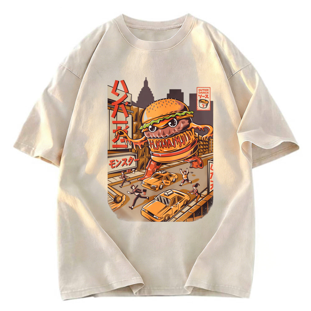 Tokyosol The Great Burger Kaiju Japanese Washed T Shirt