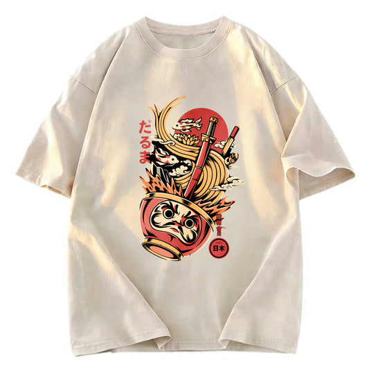 Tokyosol Daruma Ramen Japanese Art Classic T Shirt