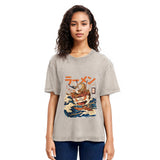 Tokyosol The Great Wave Ramen Yokai Washed T Shirt