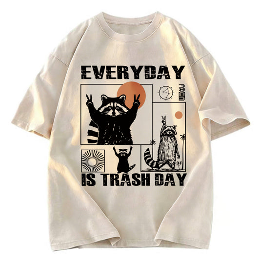 Tokyosol Everyday Is Trash Day Washed T Shirt