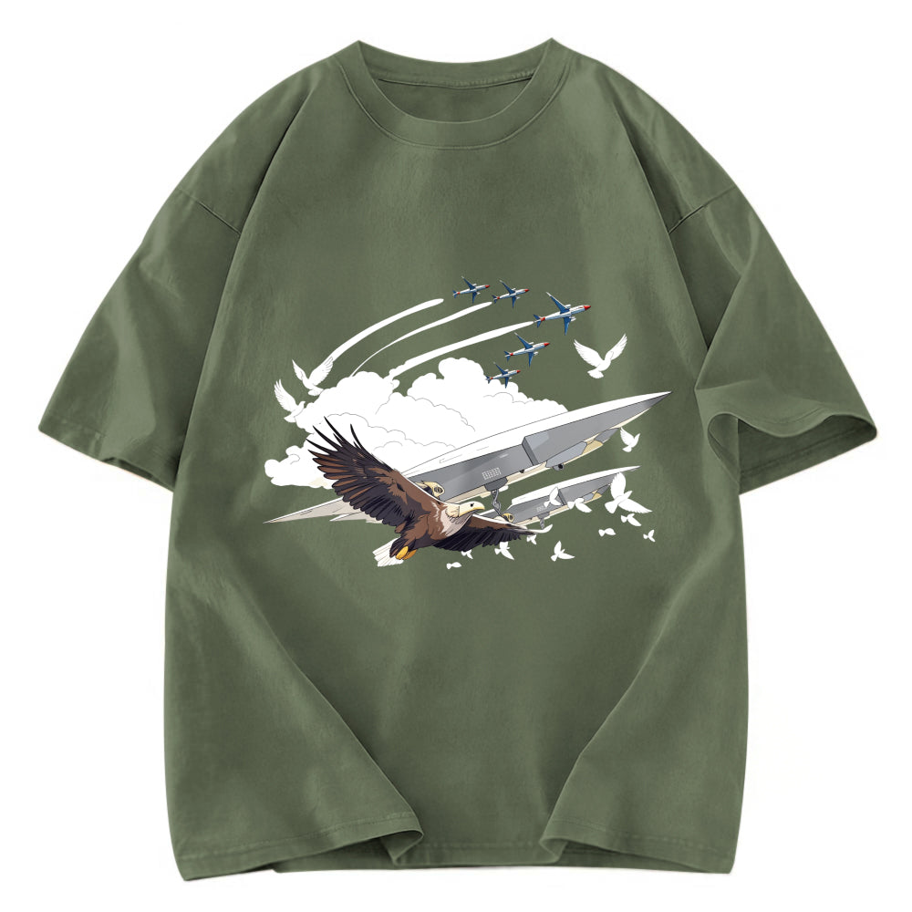 Tokyosol Eagle And Drone Washed T Shirt