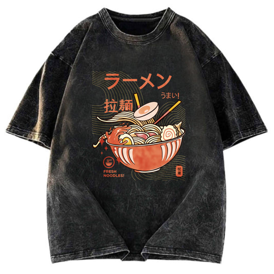 Tokyosol Fresh Ramen Noodles Washed T Shirt