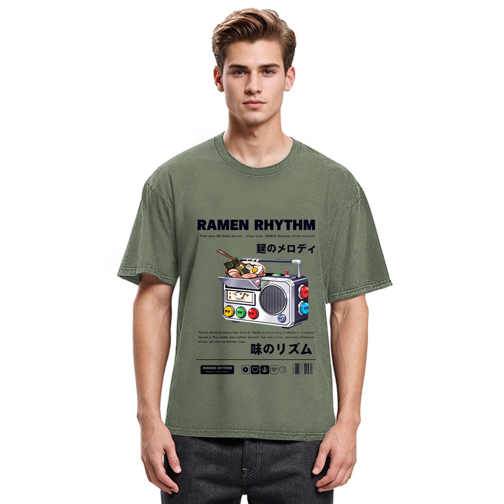 Tokyosol Ramen Rhythm Fleece Lined T Shirt
