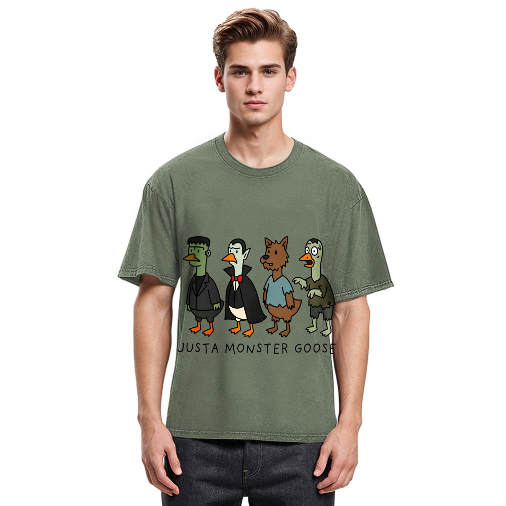 Tokyosol Just A Monster Goose Washed T Shirt