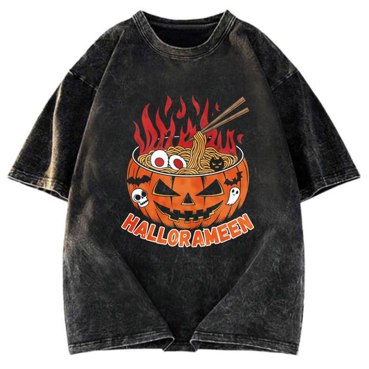 Tokyosol HalloRameen Halloween Washed T-Shirt